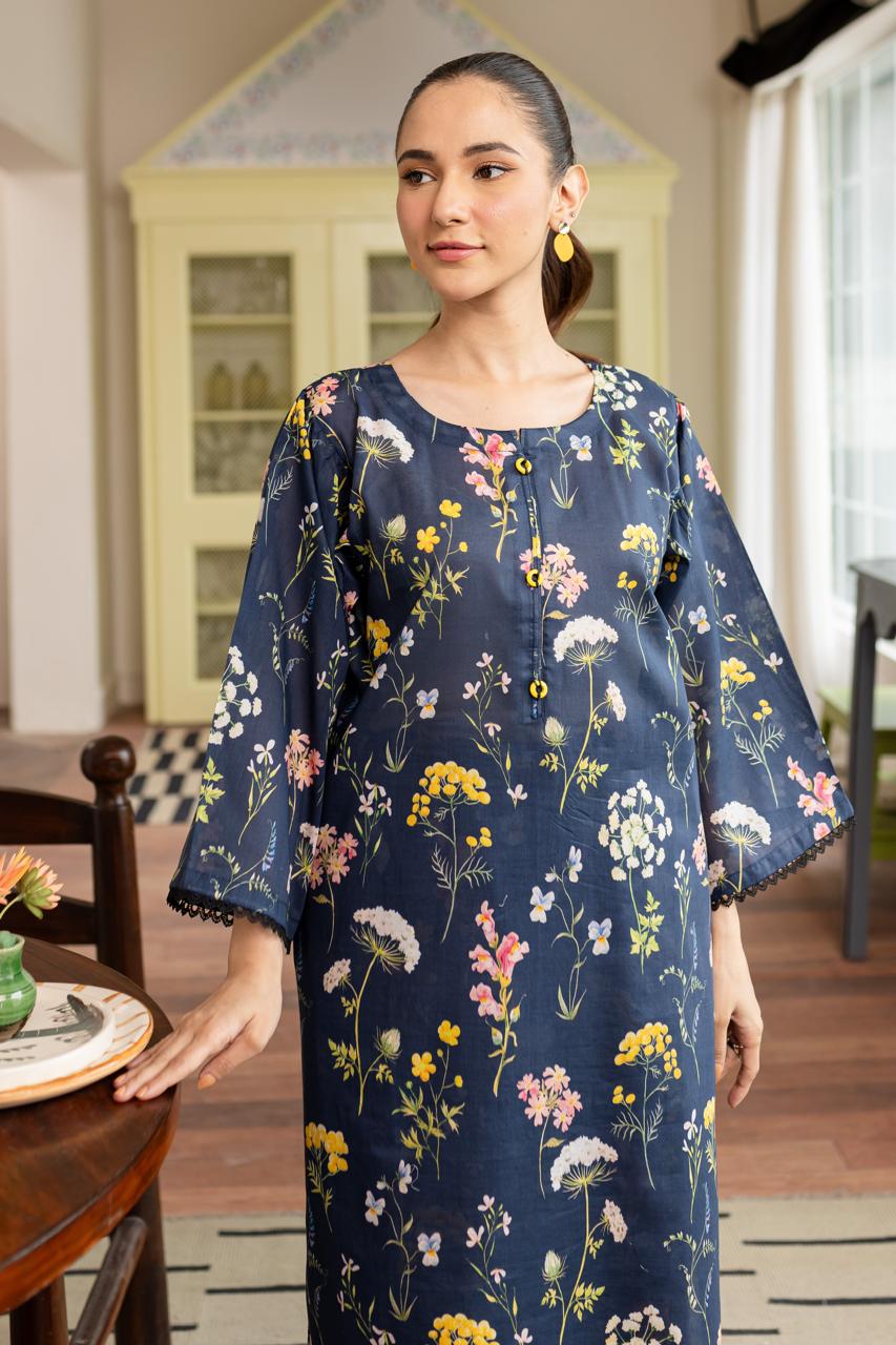 Unstitched 2PC Lawn - PRT038