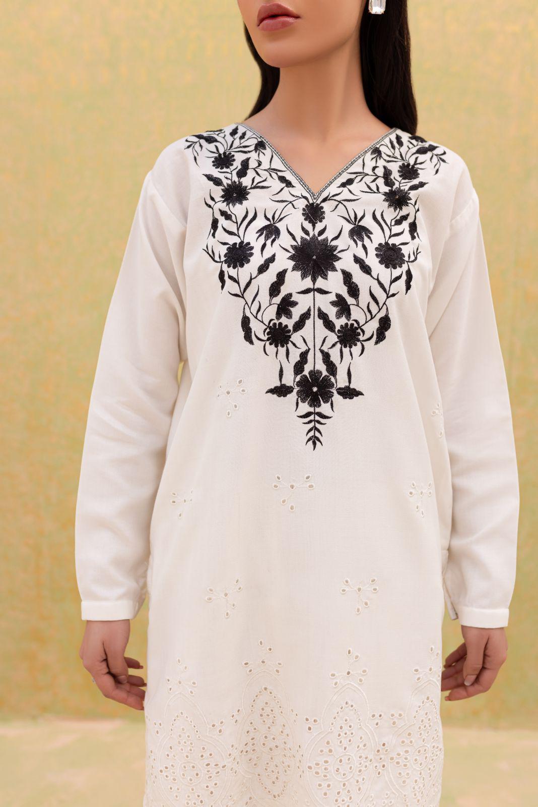 Winter 2PC Embroidered Dress-1068