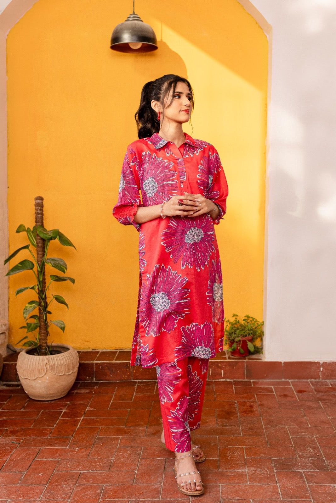 Unstitched 2PC Lawn Suit- PRT023