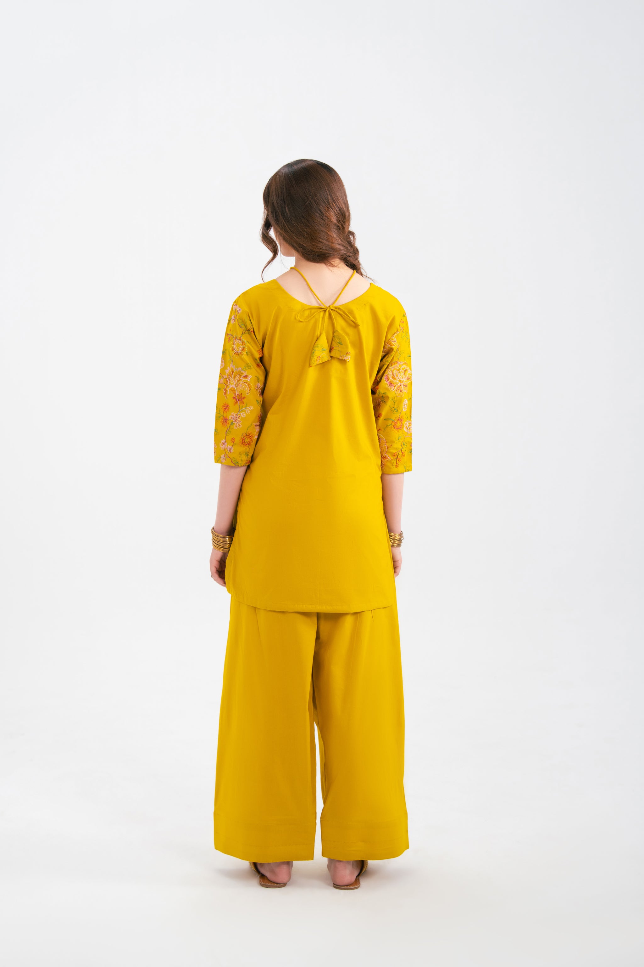 2PC Summer Embroidered Dress - 1232