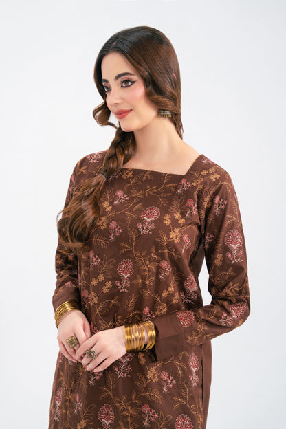 2PC Summer Embroidered Dress - 1234