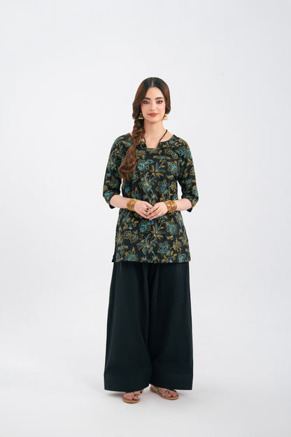 2PC Summer Embroidered Dress - 1231