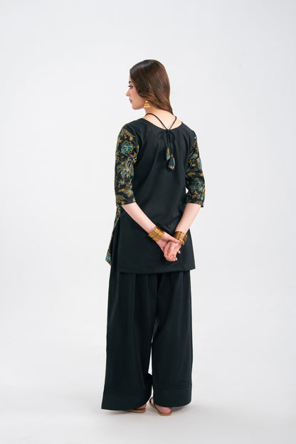 2PC Summer Embroidered Dress - 1231