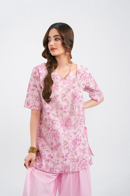 2PC Summer Embroidered Dress - 1229