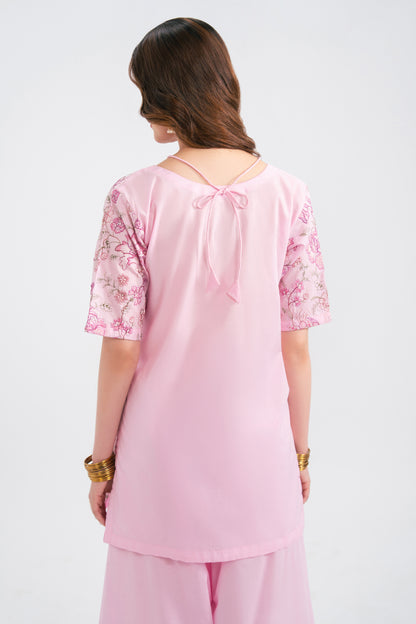 2PC Summer Embroidered Dress - 1229