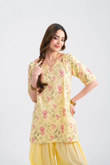 2PC Summer Embroidered Dress - 1228