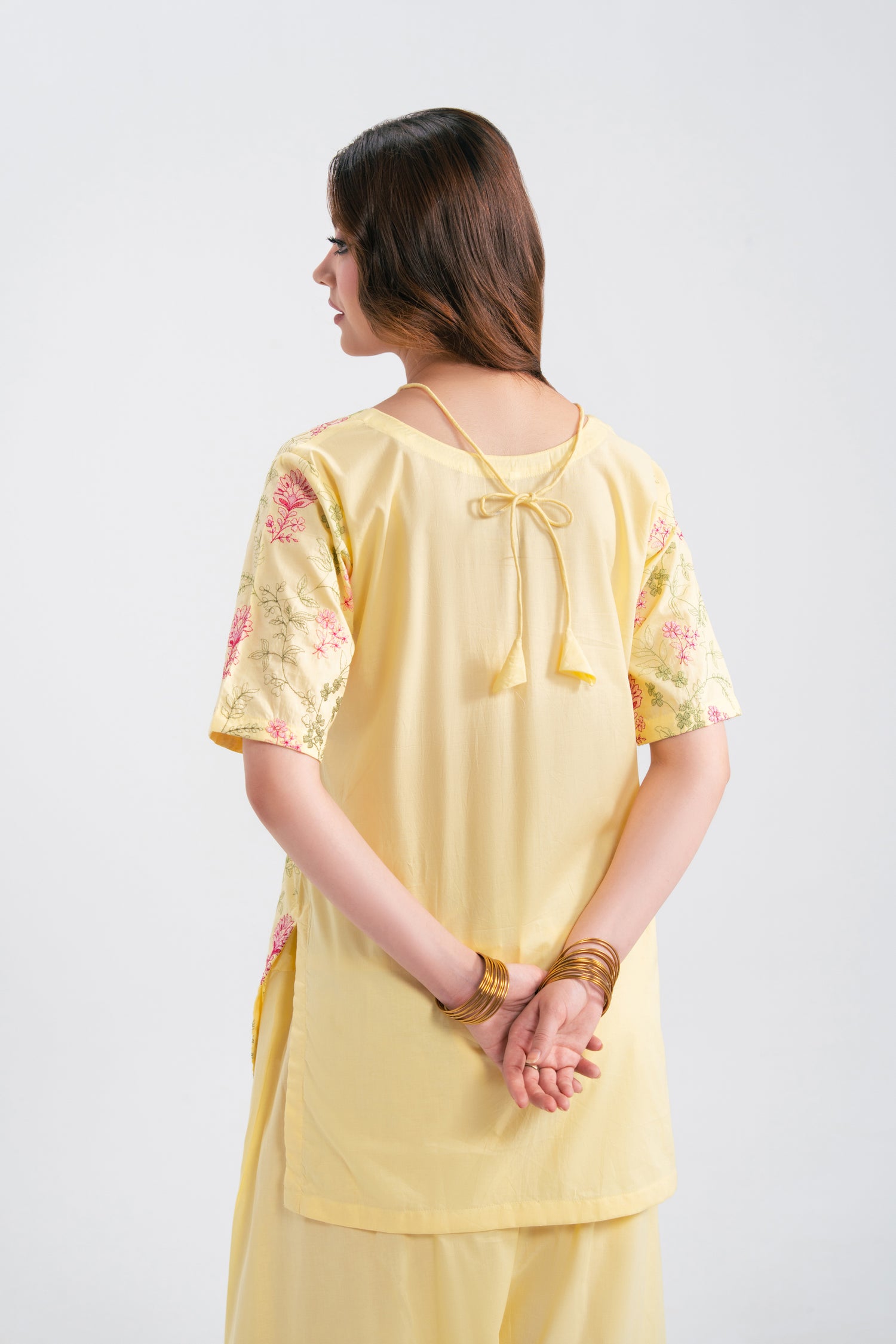 2PC Summer Embroidered Dress - 1228
