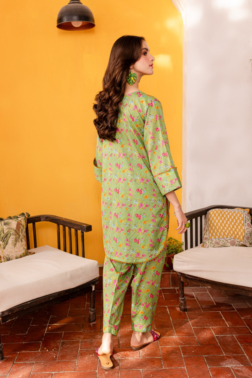 Unstitched 2PC Lawn Suit- PRT013