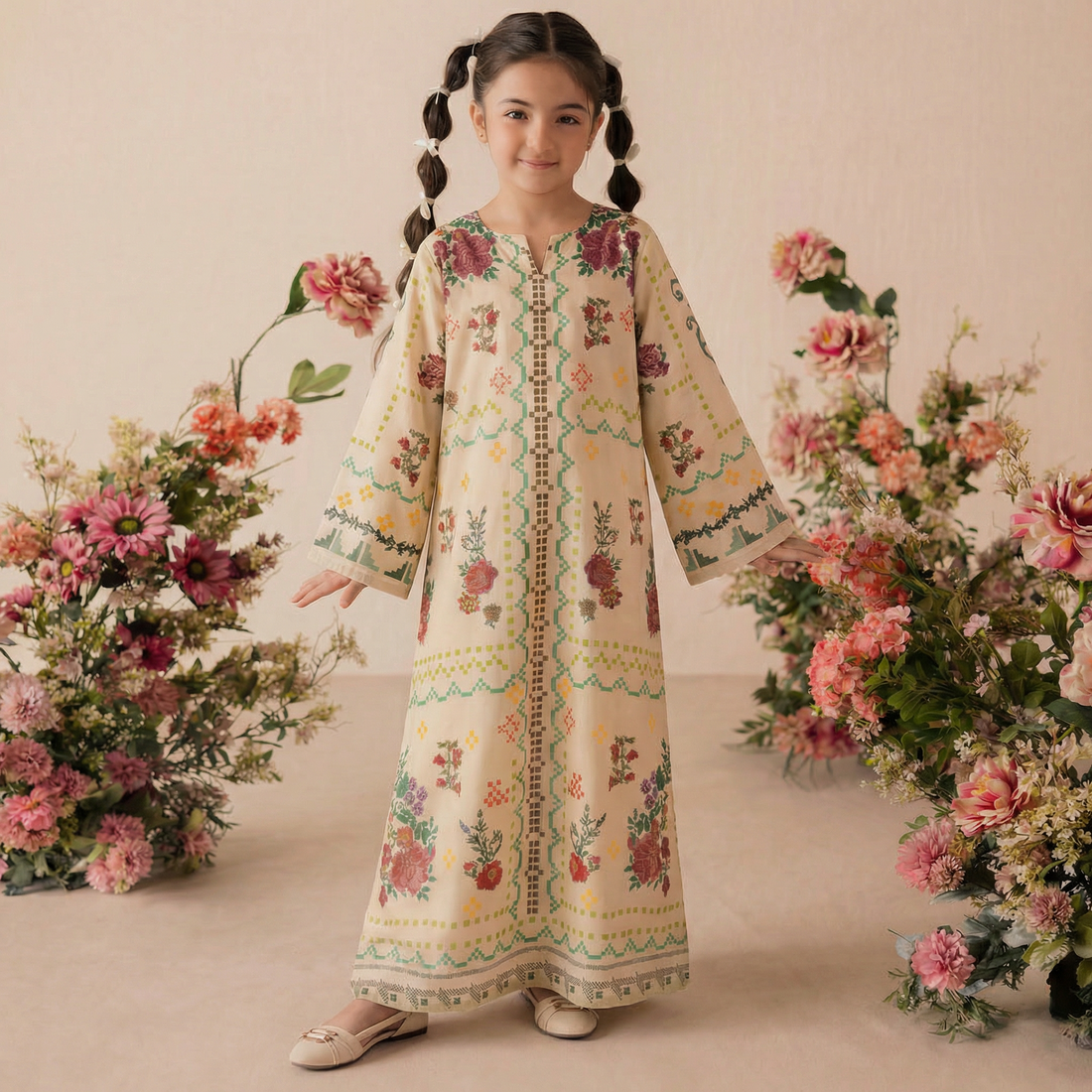 KF21-Kids Summer Kaftan