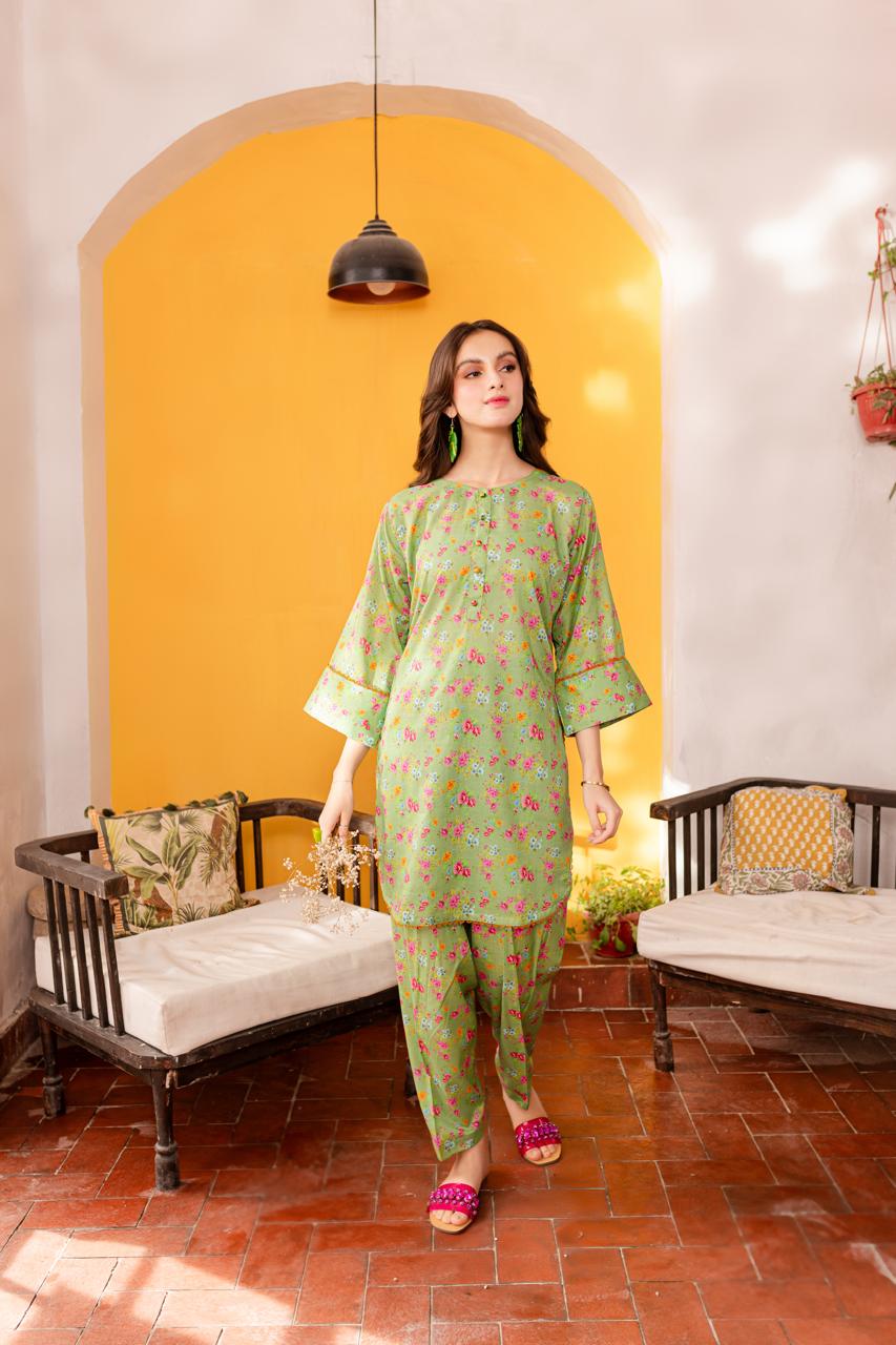 2PC Unstitched Light Khaddar - PRT013