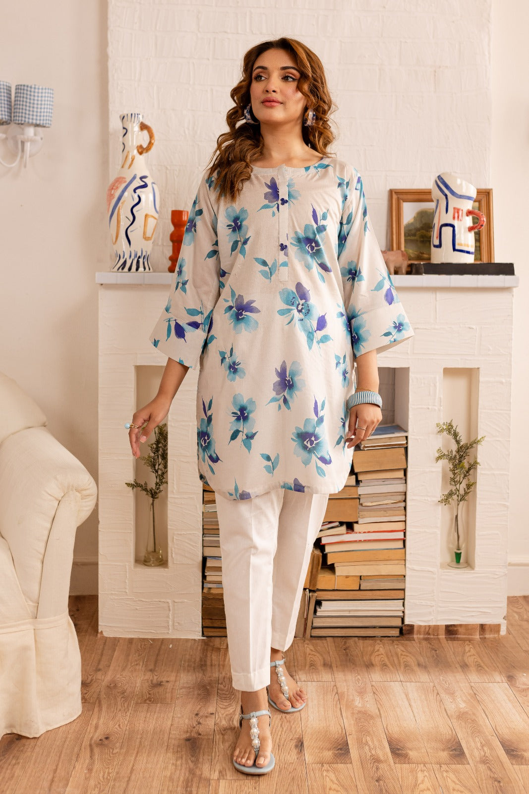 1PC Printed Kurti - PK06