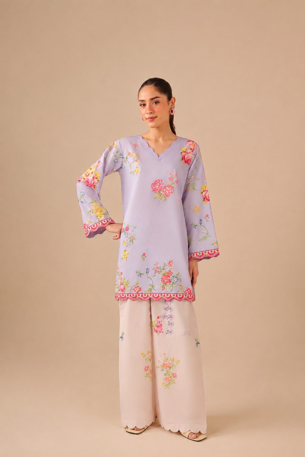 2PC Summer Lawn Dress - 44258