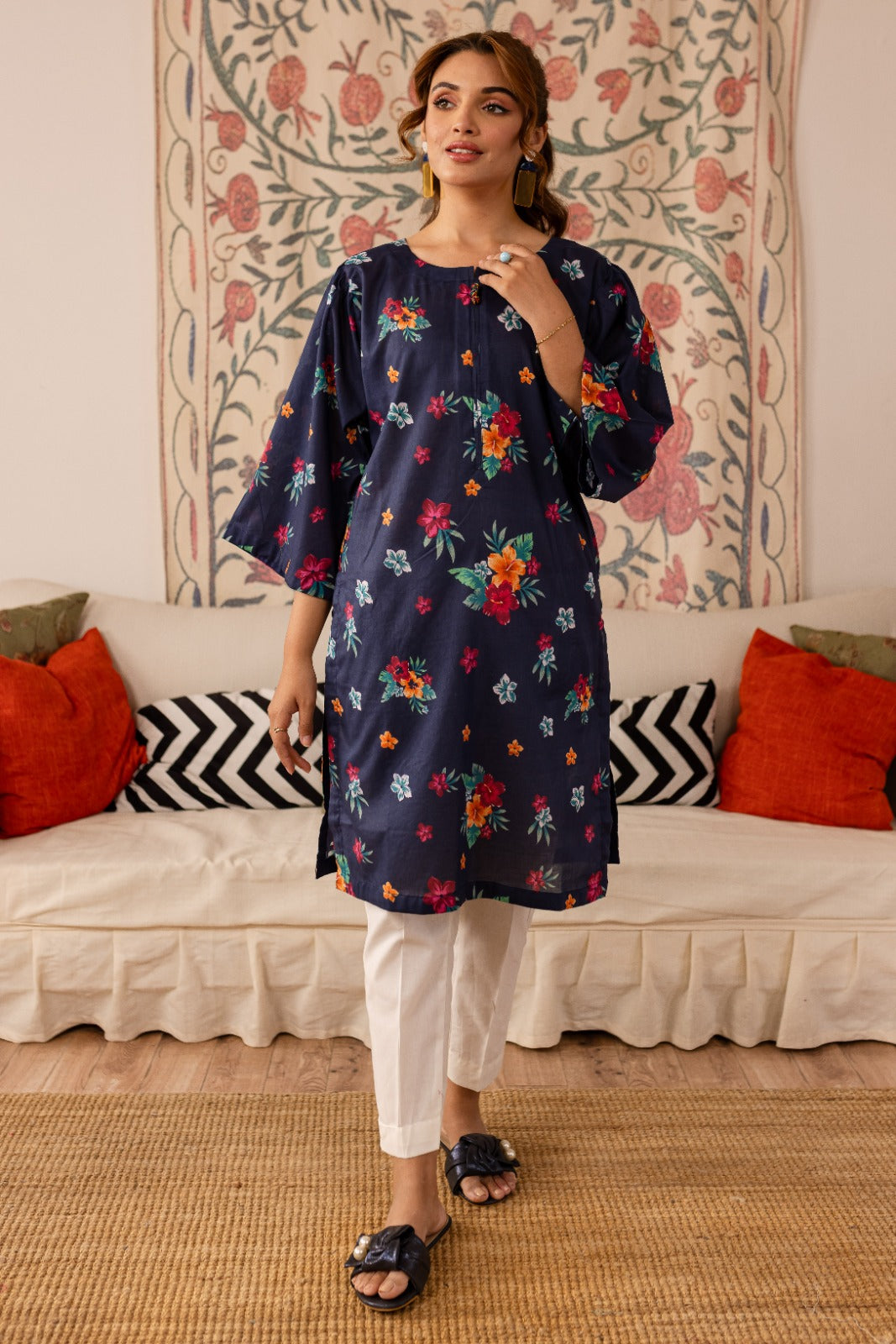 1PC Printed Kurta - PK45