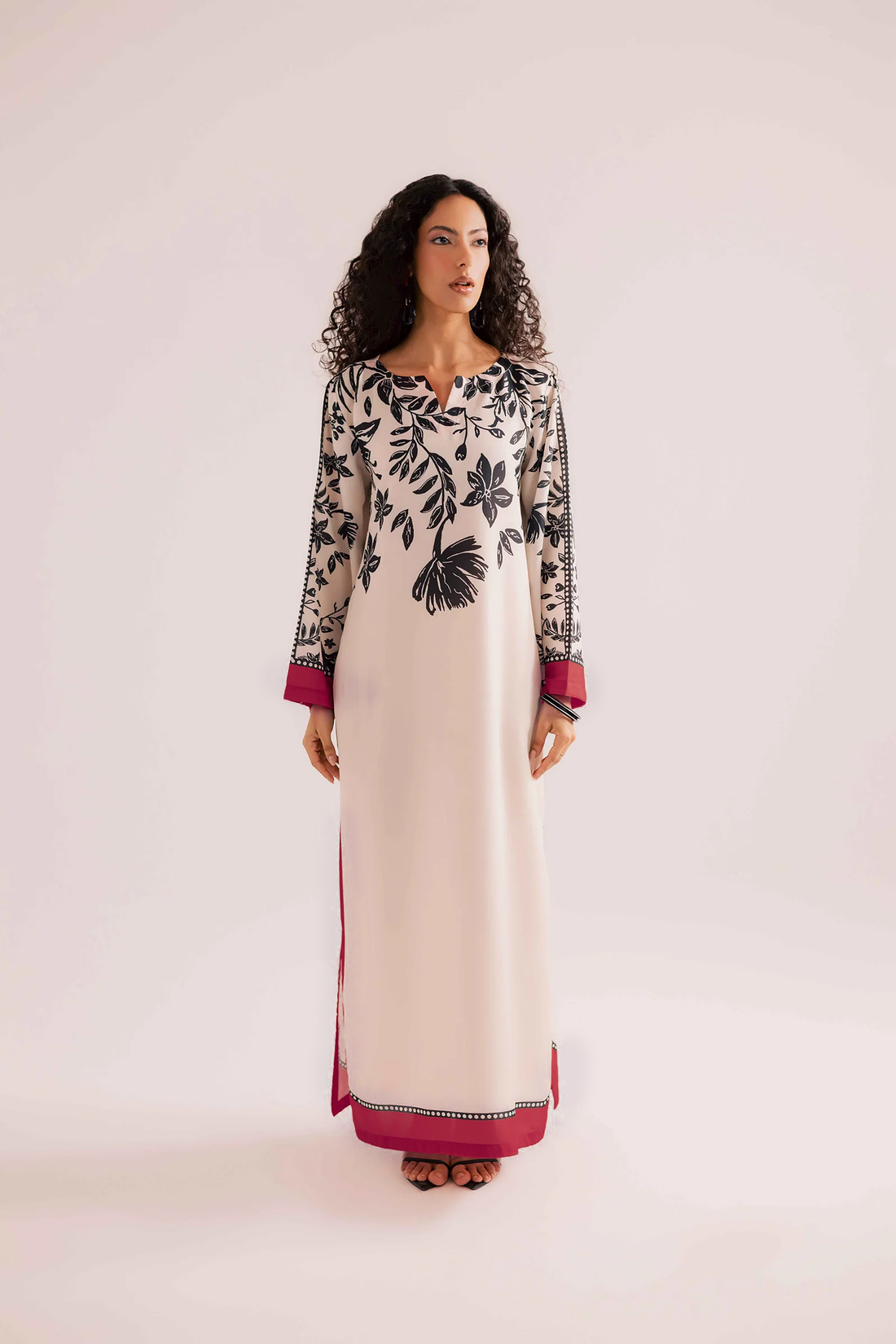 KF27 - Winter Printed Kaftaan