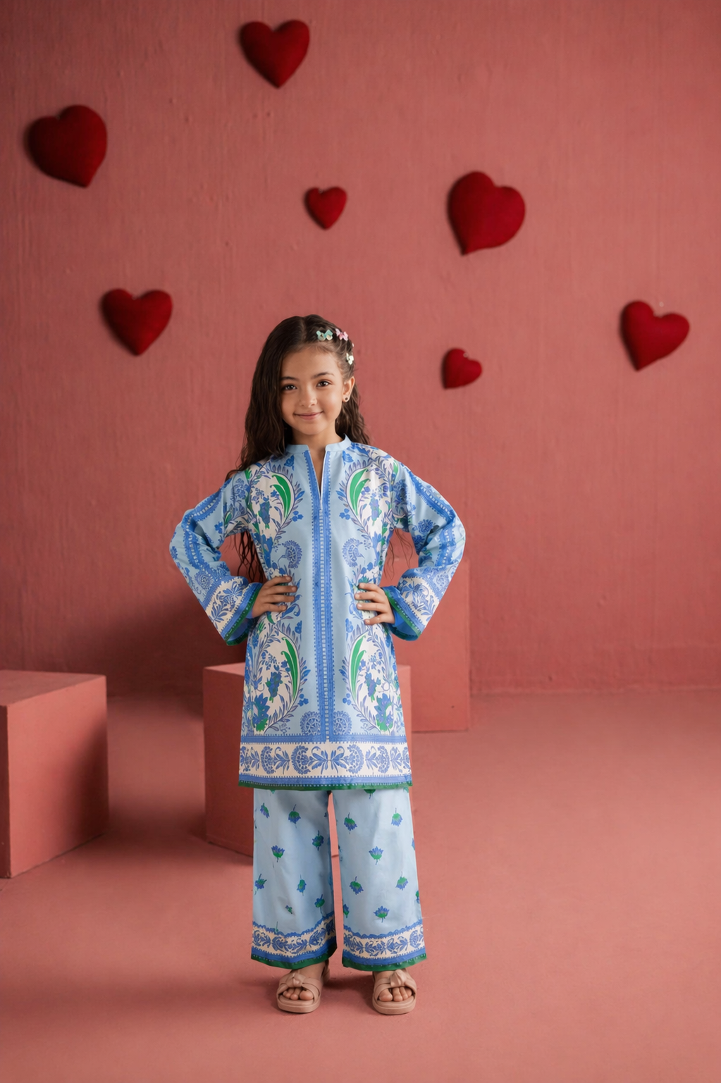 Kids 2PC Summer Dress-FS93