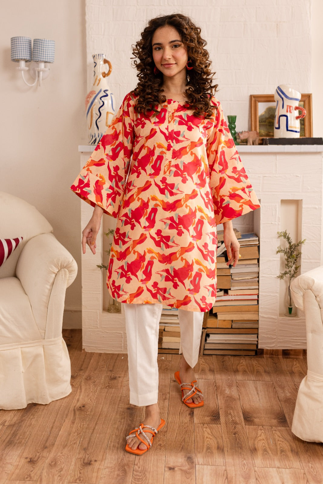 1PC Printed Kurti - PK01