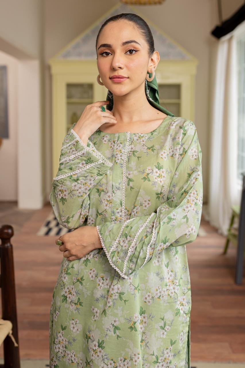 Unstitched 2PC Lawn - PRT042