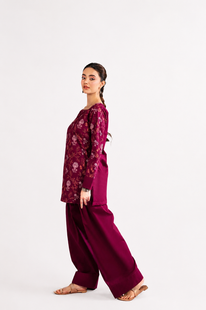 2PC Summer Embroidered Dress - 1235