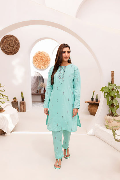 Lawn 2PC Embroidered Dress-1059