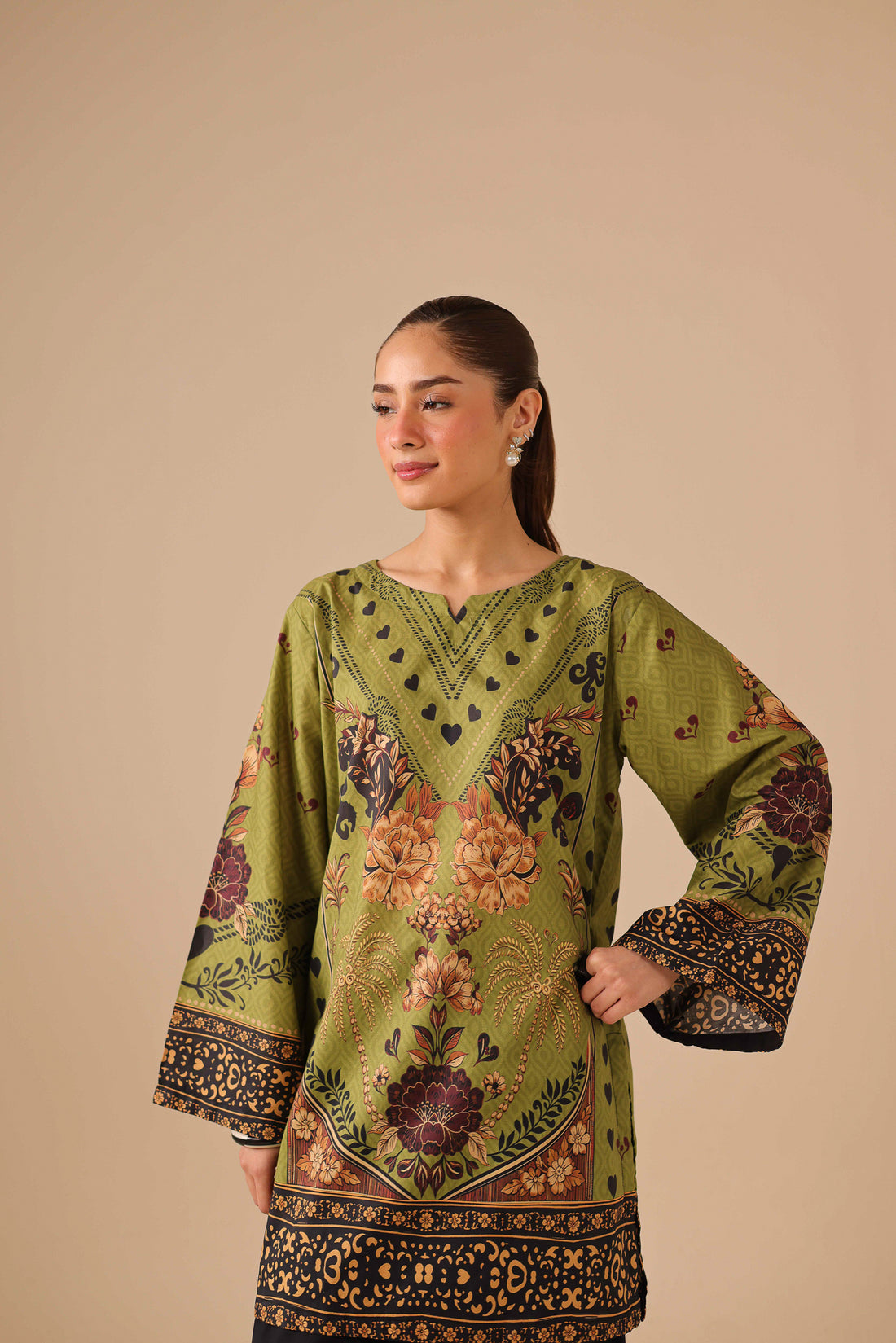 1PC Printed Lawn Kurta - PRT L43300