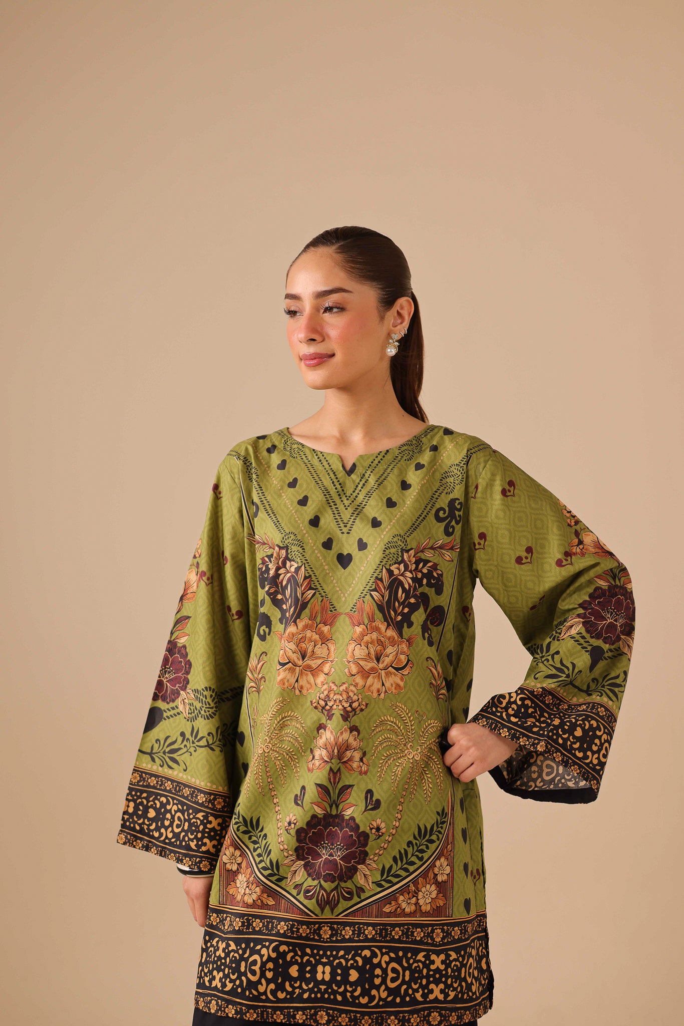 1PC Printed Lawn Kurta - PRT L43300