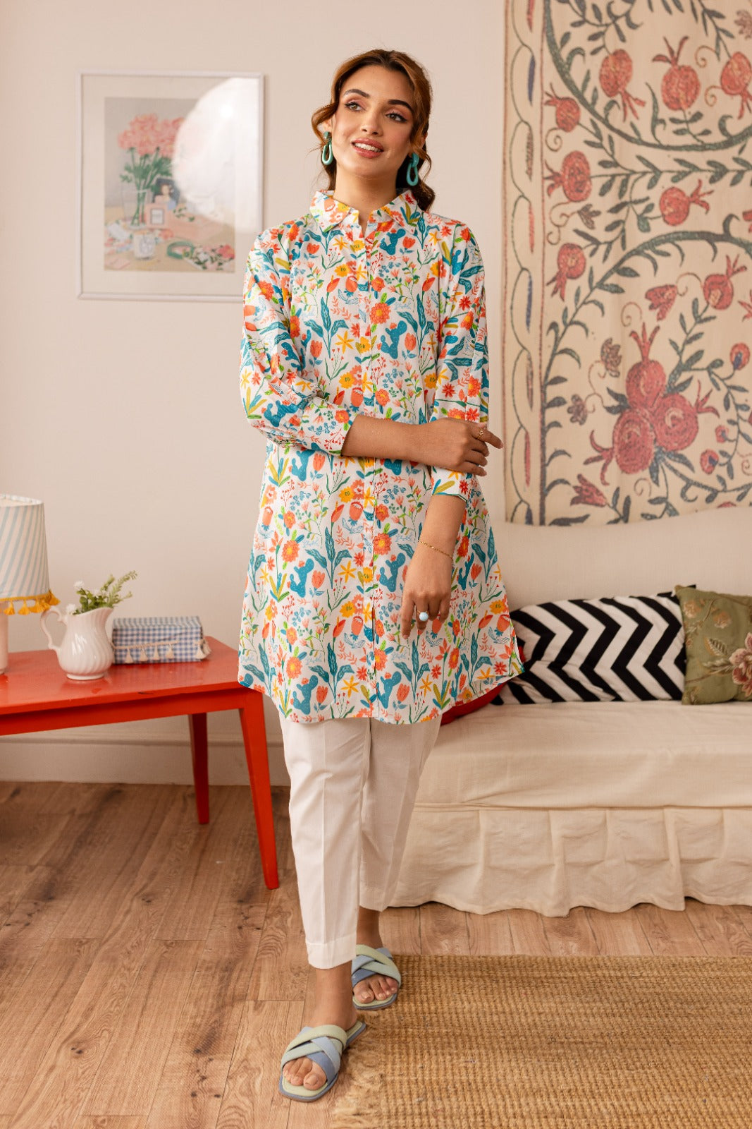 1PC Printed Kurta - PK46