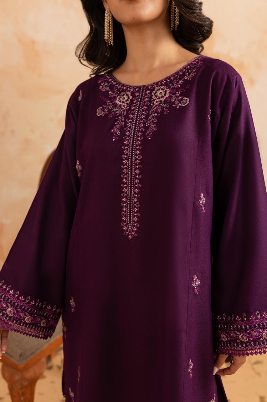 2PC Summer Luxury Embroidered Dress - 1089