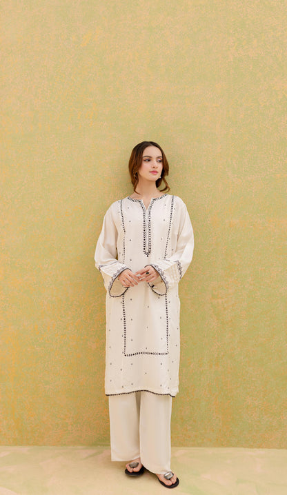 Winter 2PC Embroidered Dress-1066