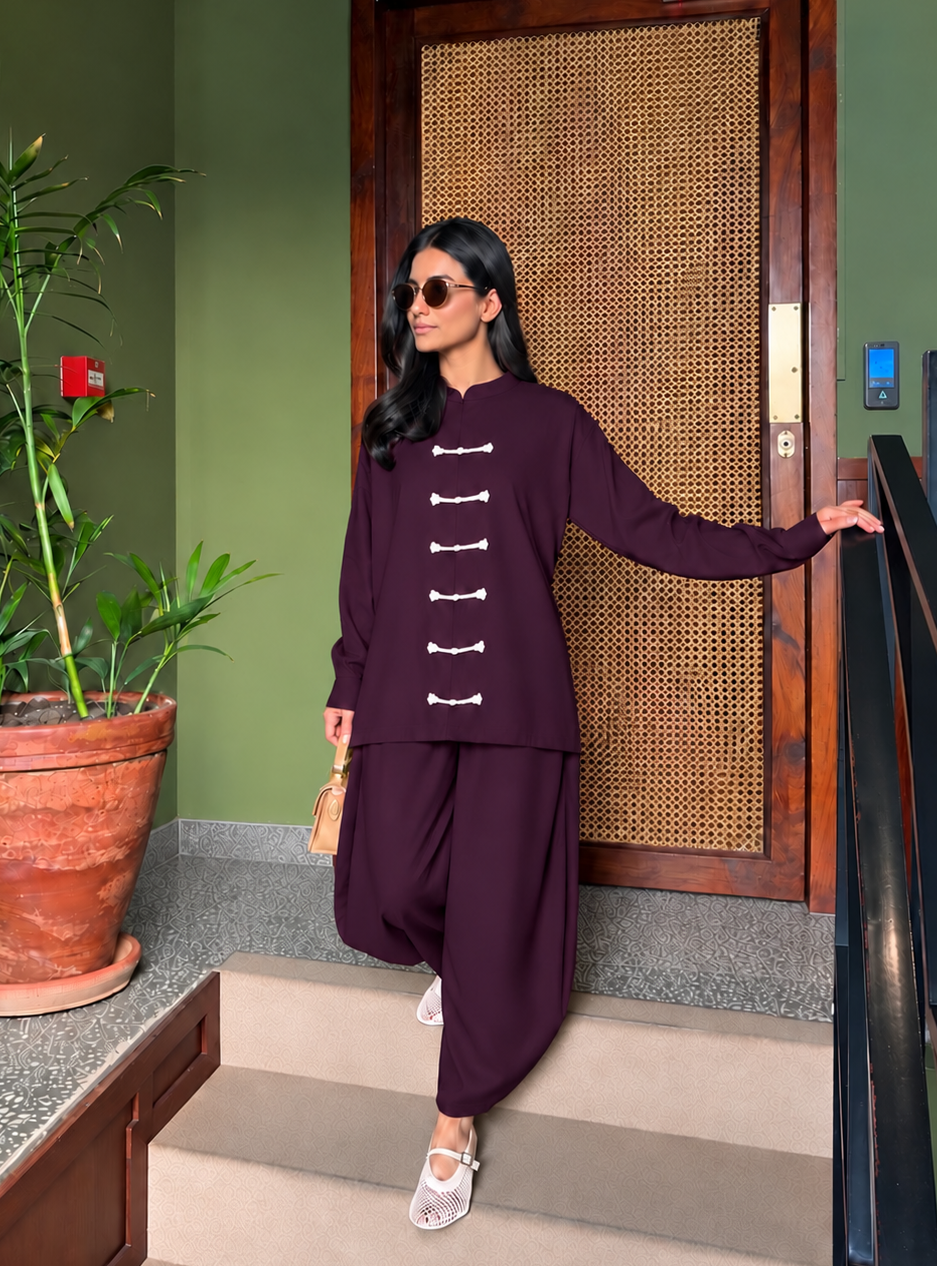 Mandarin Set - Dark Plum