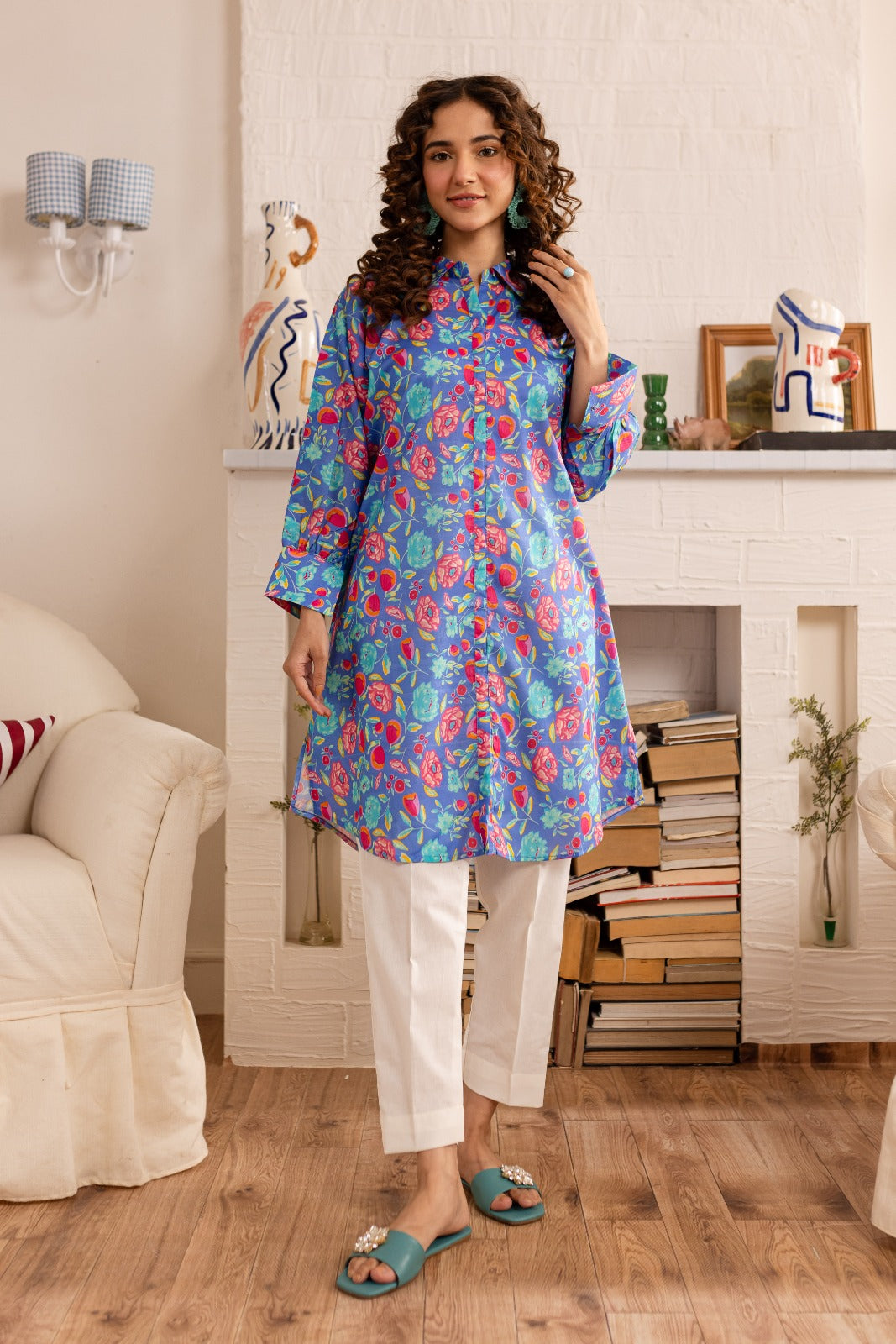 1PC Printed Kurta - PK50