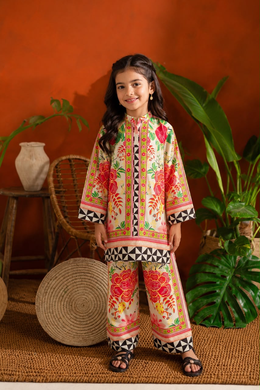 Kids 2PC Summer Dress-FS73