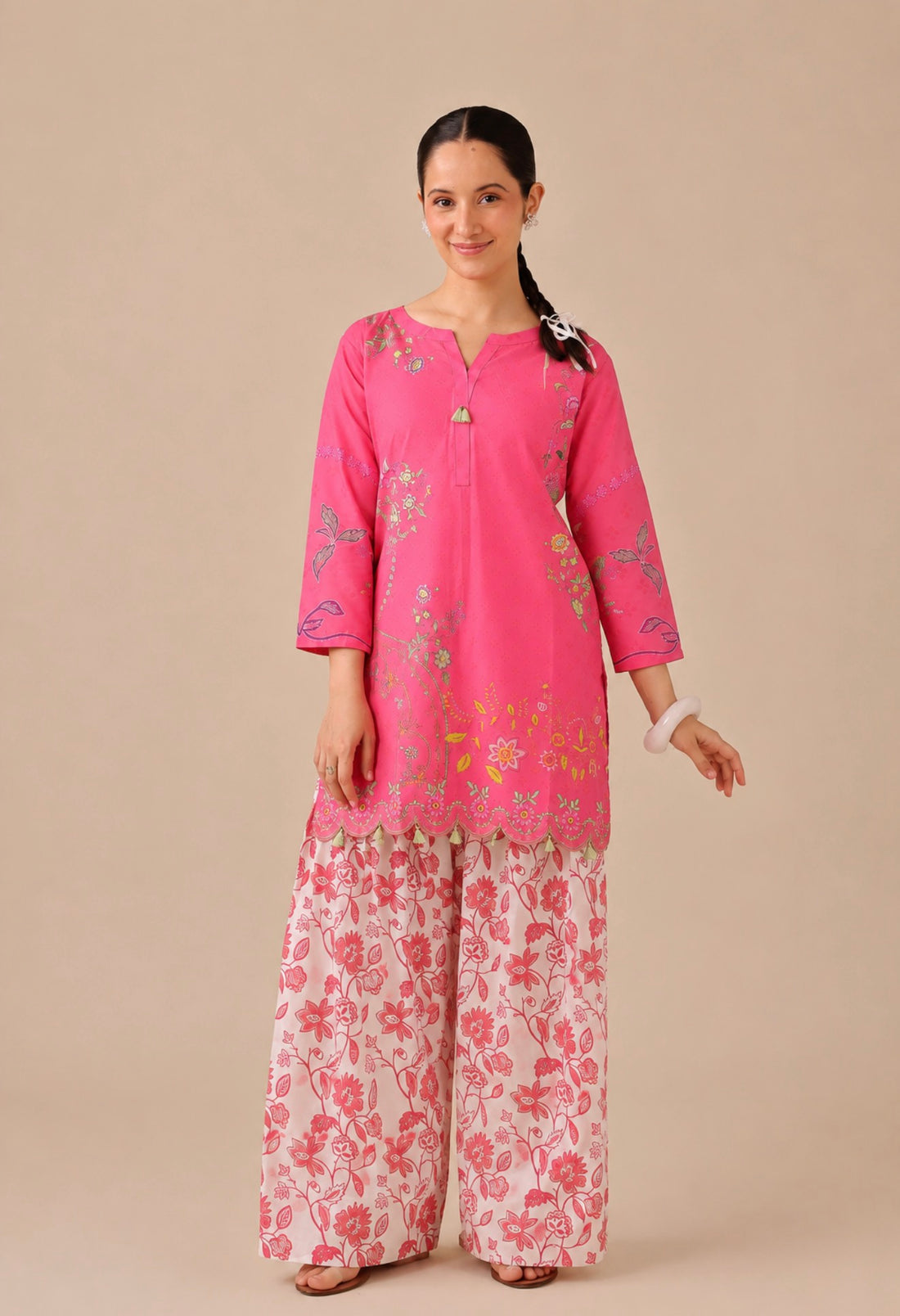 2PC Summer Lawn Dress - 44249