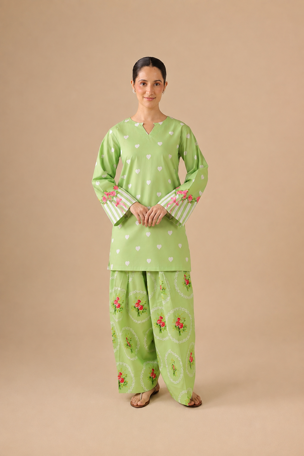 2PC Summer Lawn Dress - 44280