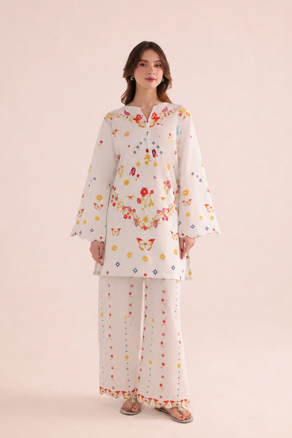 2PC Summer Lawn Dress- PRT L42965
