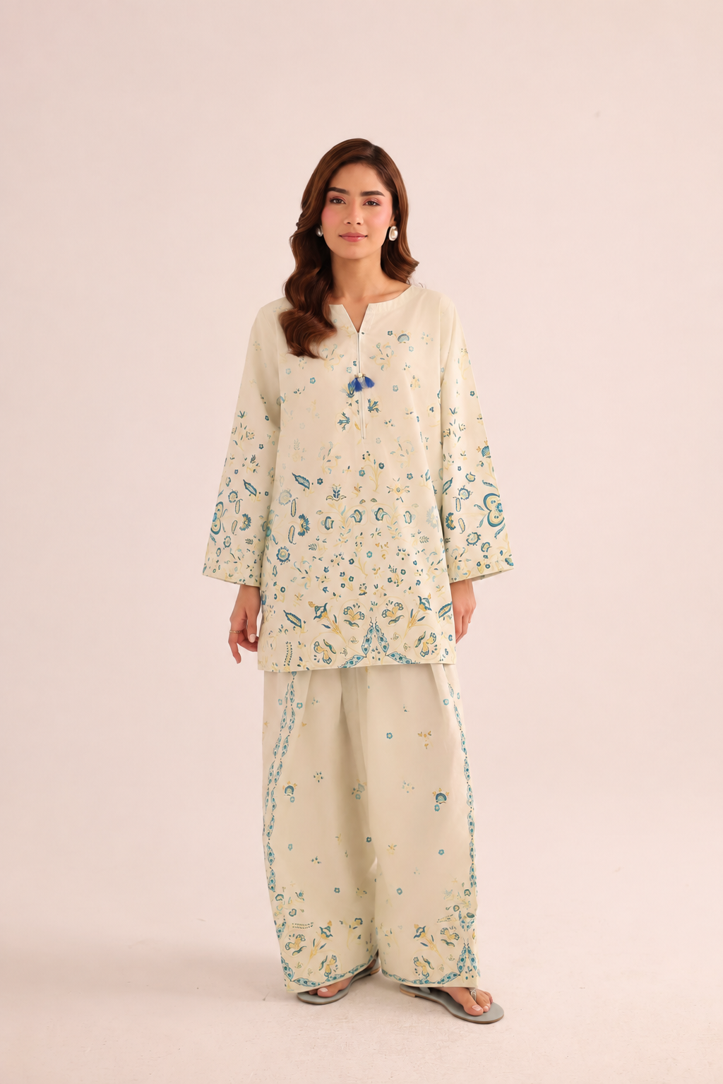 2PC Summer Lawn Dress- PRT L42950