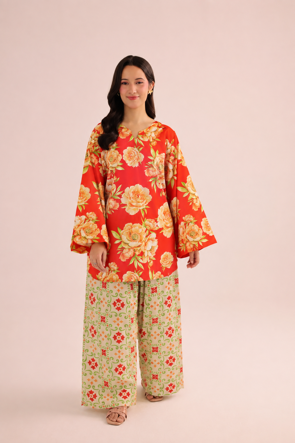 2PC Summer Lawn Dress- PRT L42197