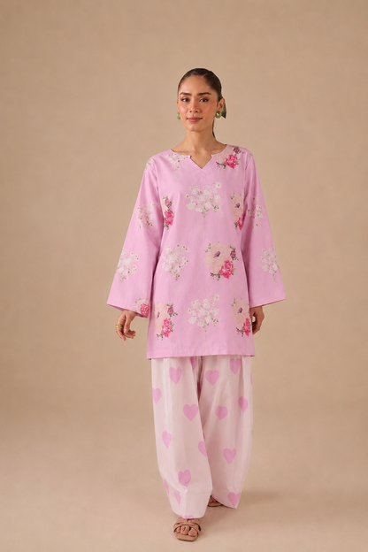 2PC Summer Lawn Dress - 44286