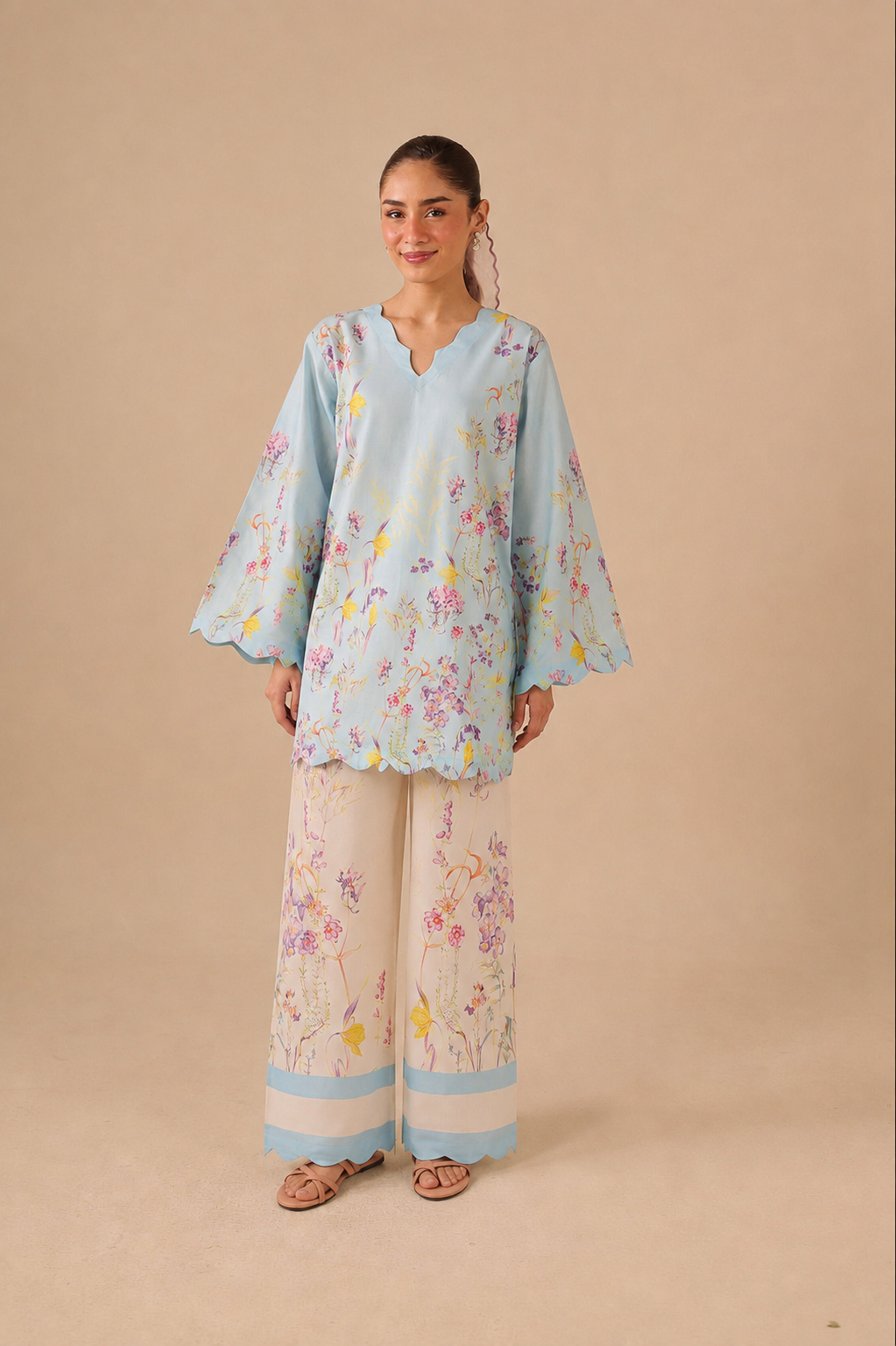 2PC Summer Lawn Dress - 44256
