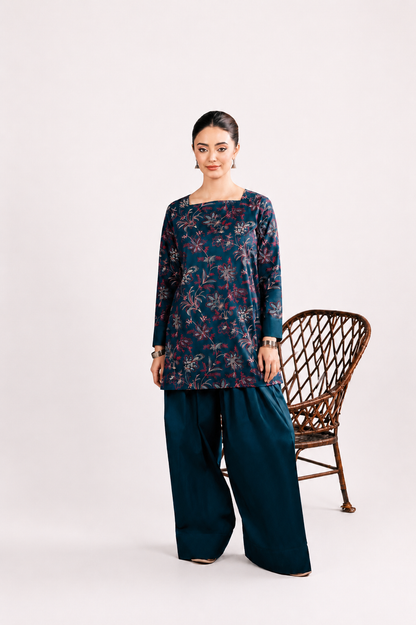2PC Summer Embroidered Dress - 1236