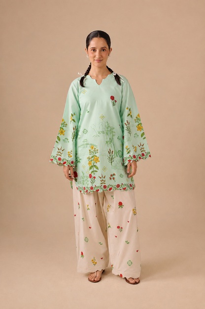 2PC Summer Lawn Dress - 44260