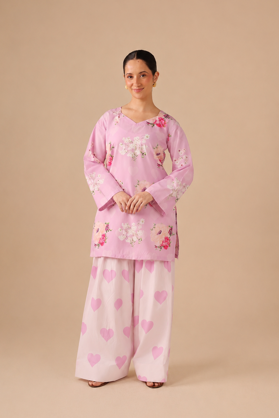 2PC Summer Lawn Dress - 44286