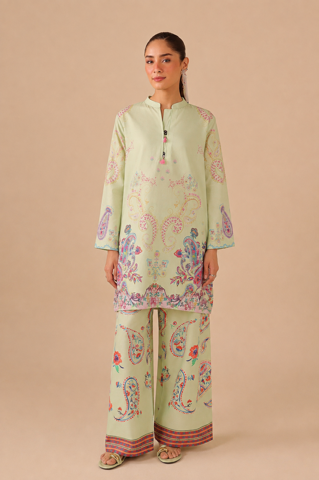2PC Summer Lawn Dress - 44243
