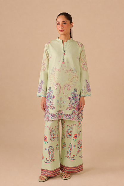 2PC Summer Lawn Dress - 44243