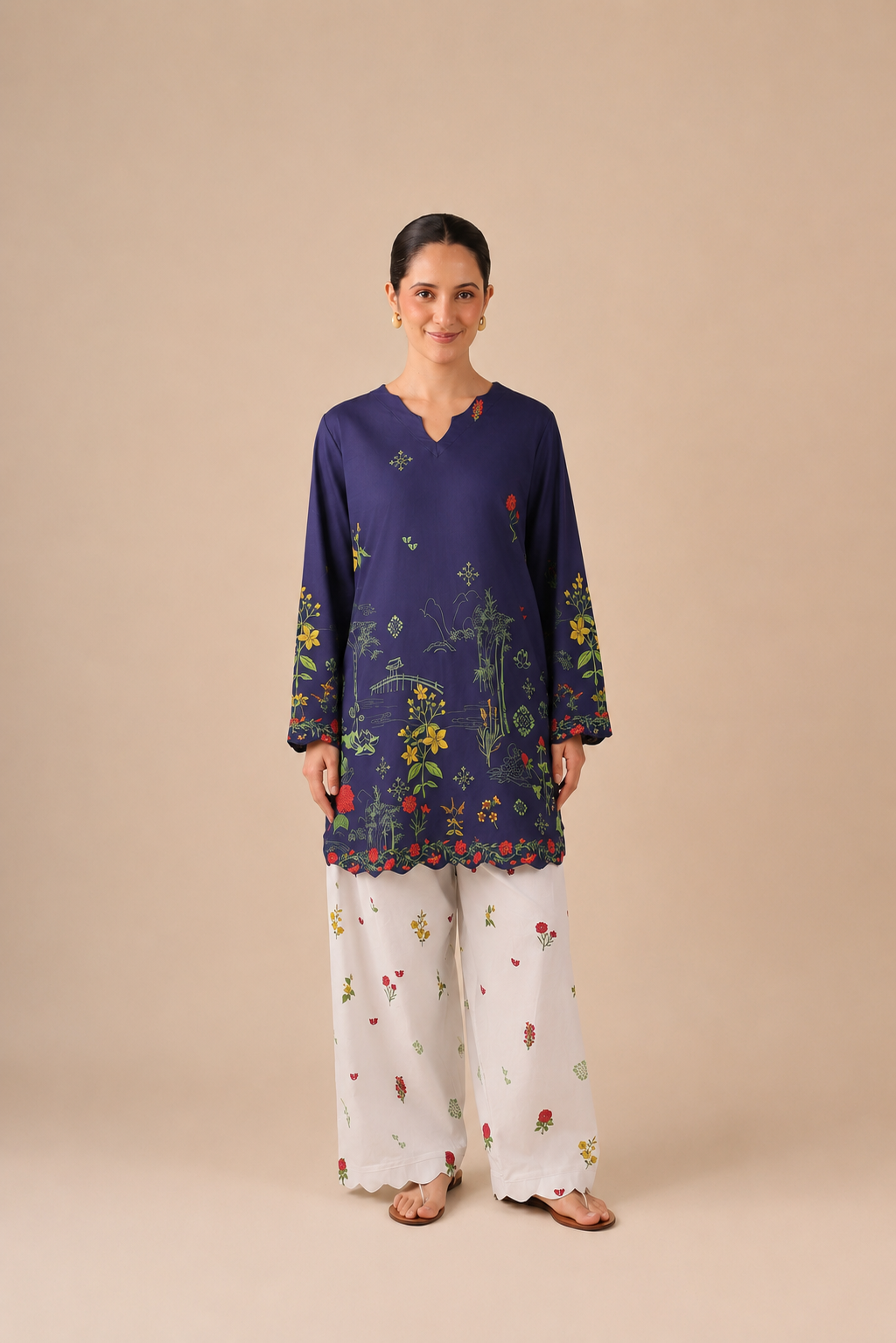 2PC Summer Lawn Dress - 44261