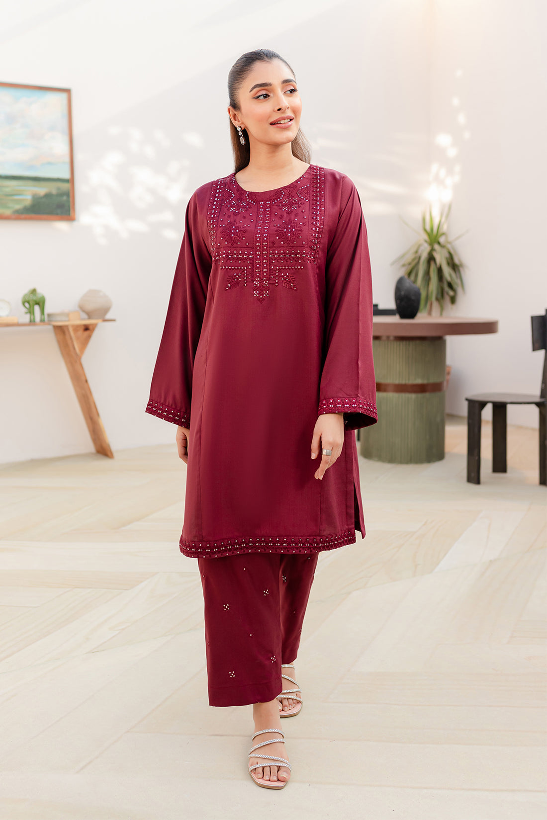 Lawn Embroidered 2PC Dress - DM11
