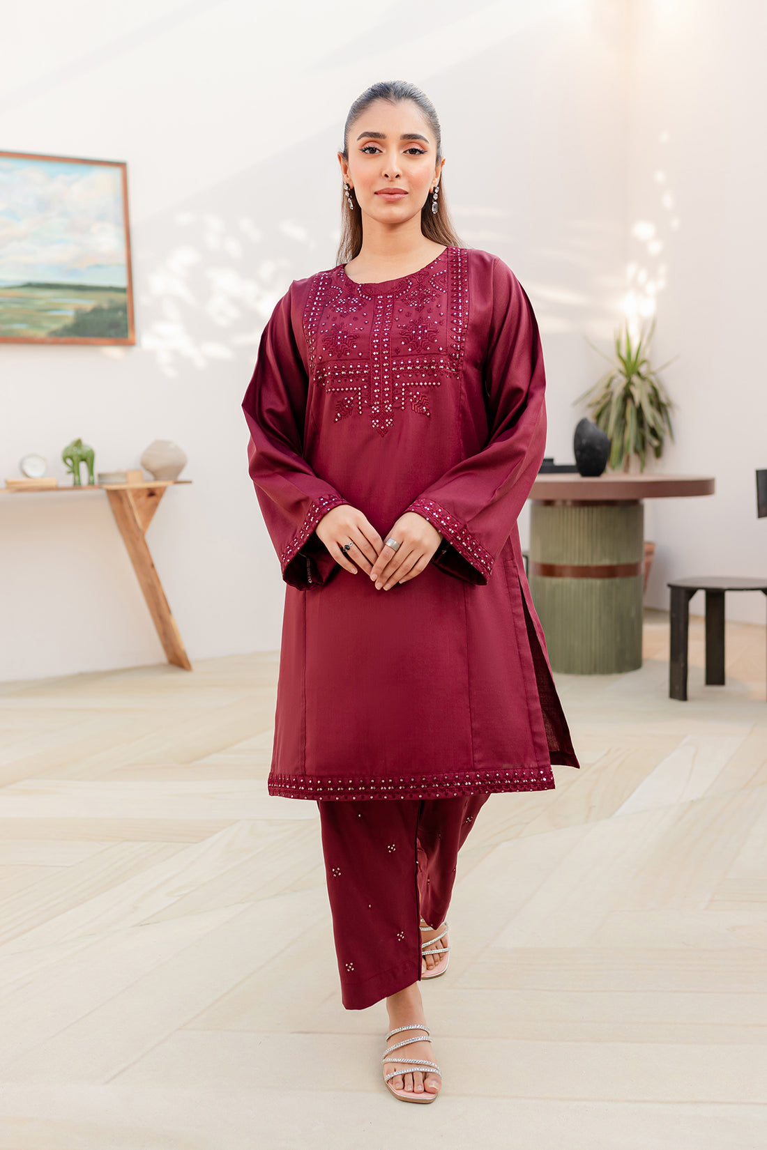 Lawn Embroidered 2PC Dress - DM11