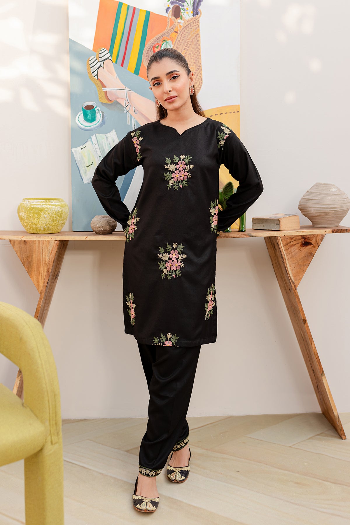 Embroidered 2PC Dress - CB13