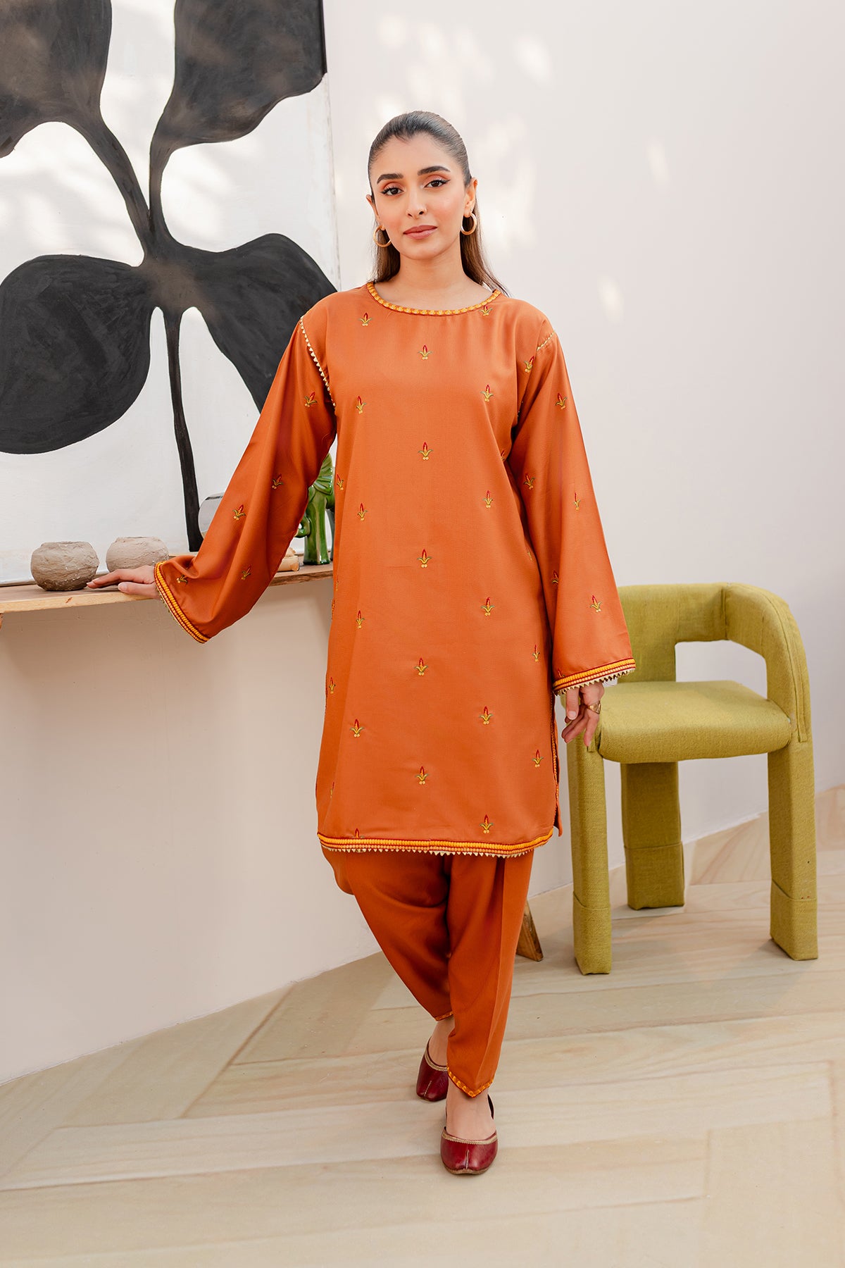 Embroidered 2PC Dress - MB15