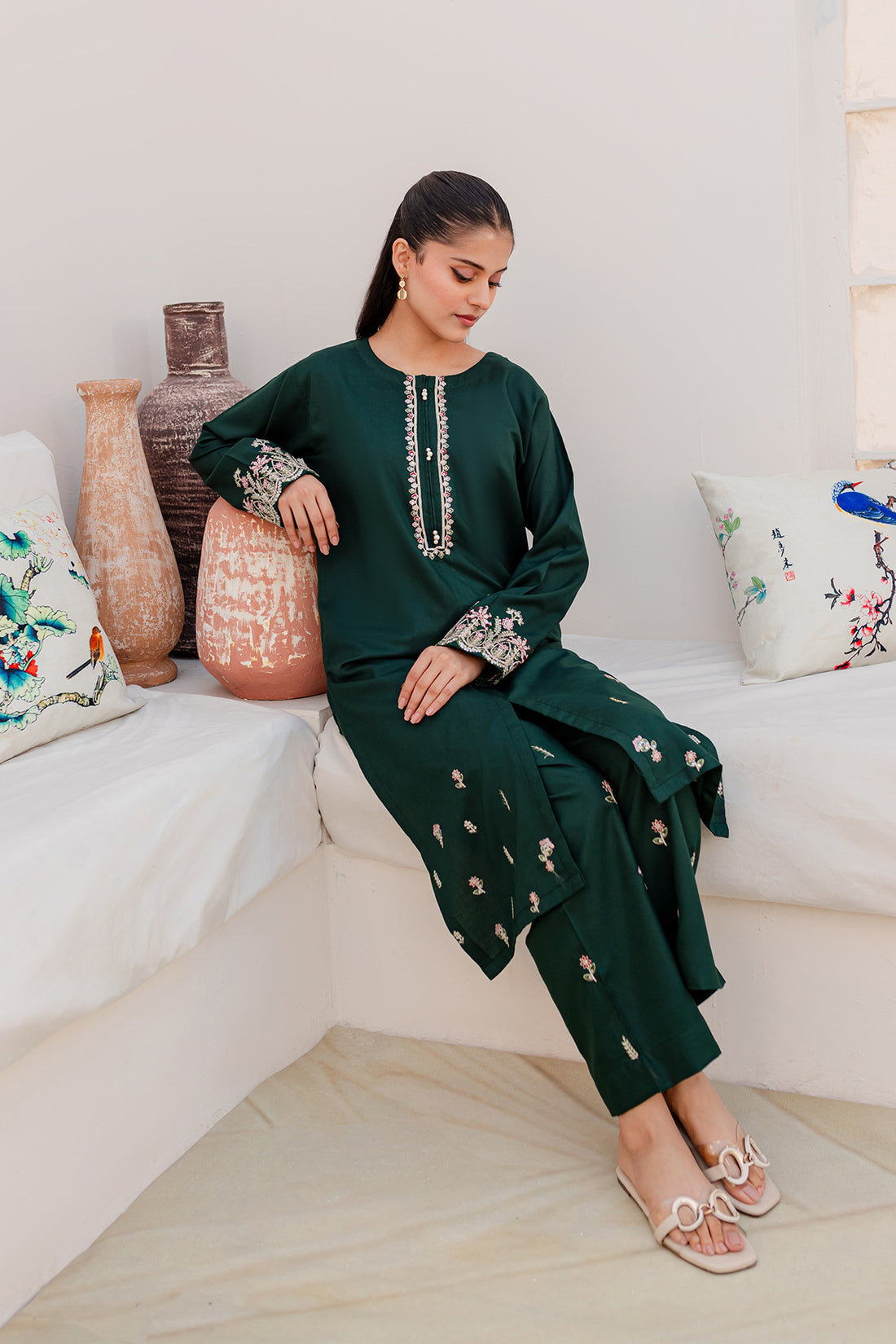 Lawn Embroidered 2PC Dress - EG18
