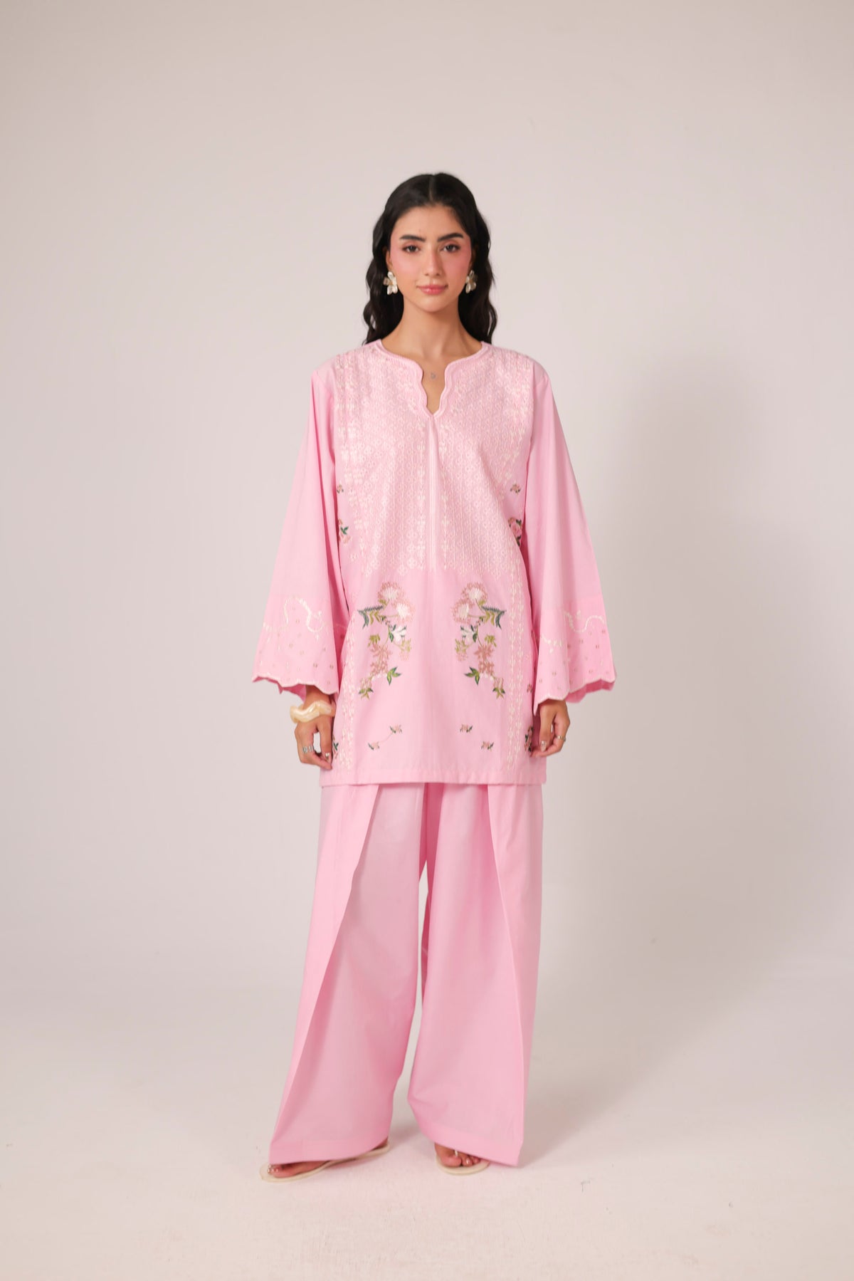 2PC Embroidered Pret- 1363